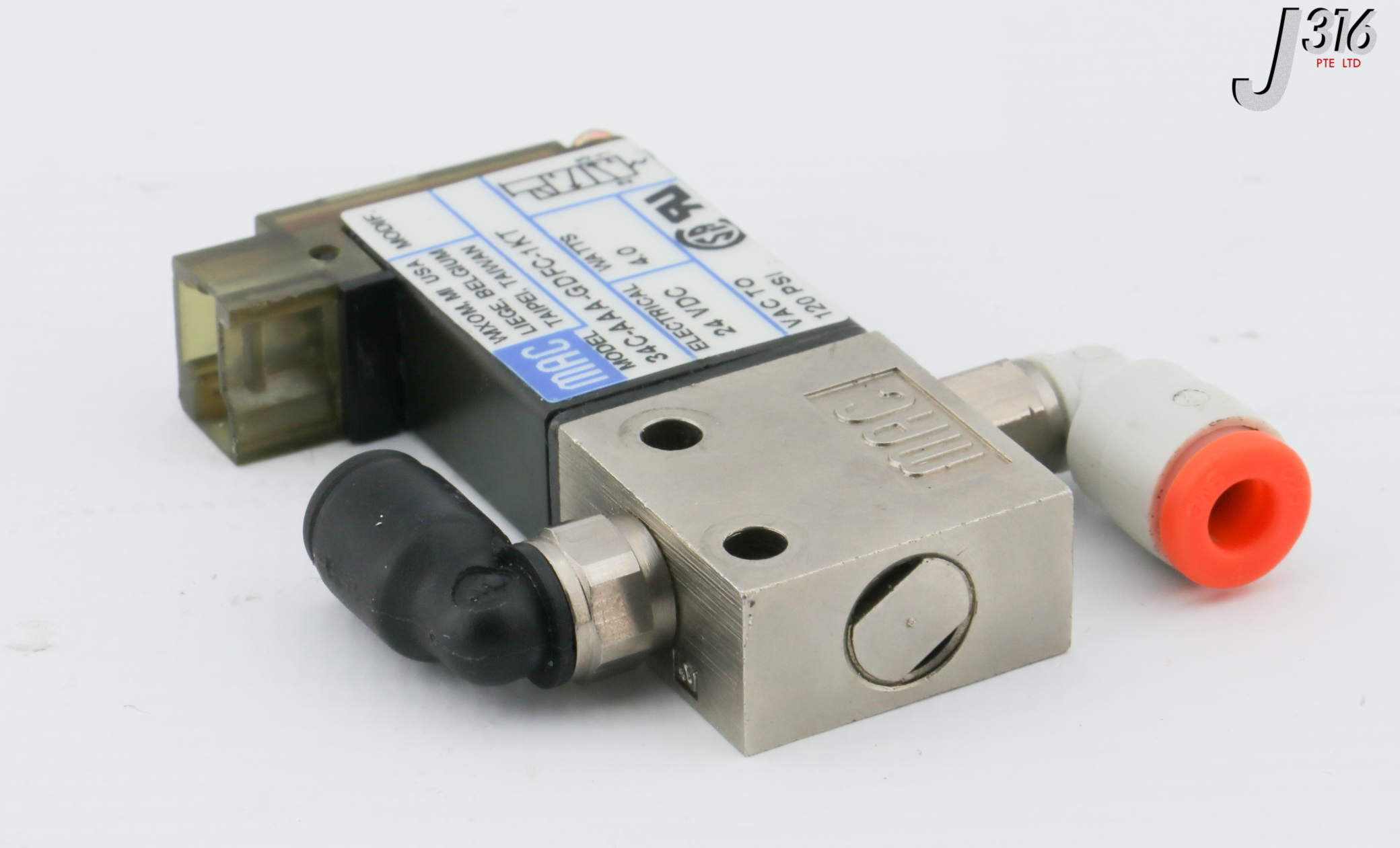 28131 MAC PNEUMATIC SOLENOID VALVE, 24VDC, 120PSI 34C-AAA-GDFC-1KT ...